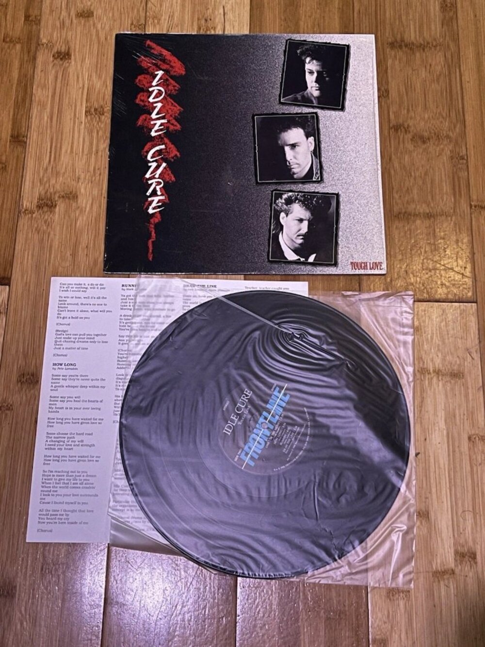 Idle Cure Tough Love Frontline Records Vinyl 1988 New Wave
